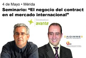 Manuel Carrillo, Director de la Delegación AIDIMME en Madrid (izda.,) y David Cámara, Secretario General de UNEX.