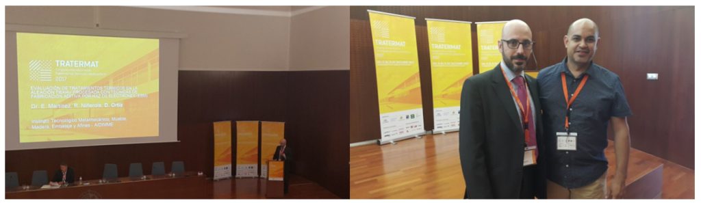 Dr. Elkin Martínez Díaz y David Ortiz Azagra en el Congreso TRATERMAT 2017.