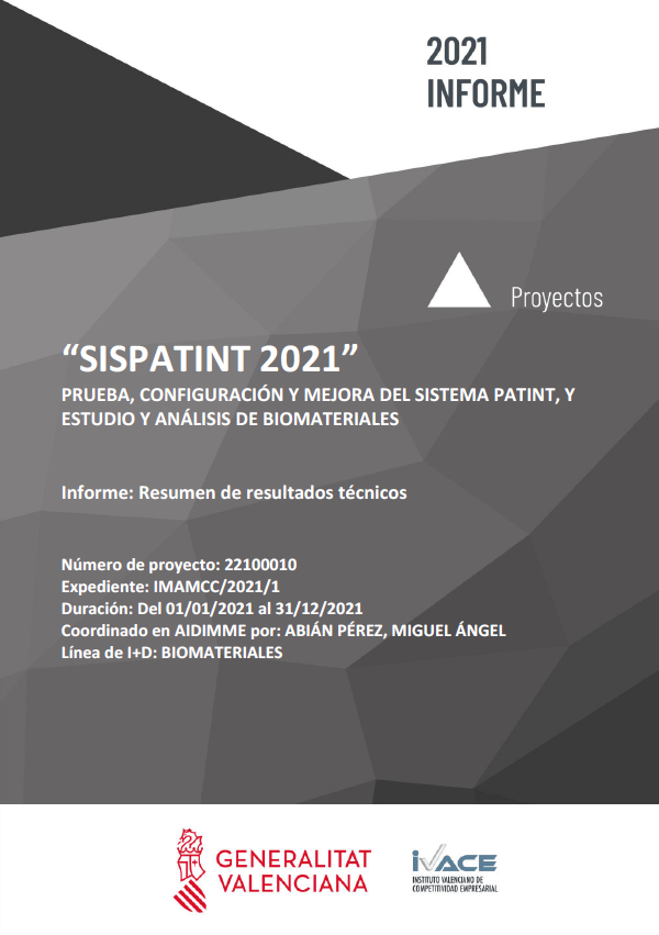 Portada del Informe de Resultados del proyecto SISPATINT